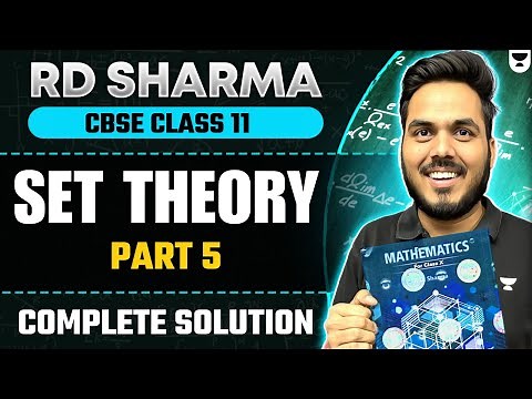 CBSE Class 11 Maths | Set Theory RD Sharma Class 11 | RD Sharma Complete Solution | Abhinay Sir