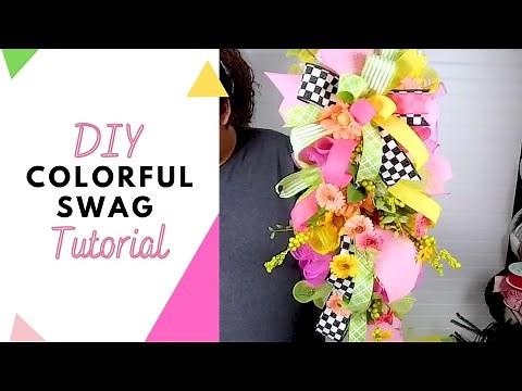 DIY Colorful Swag Tutorial