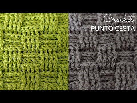 Basket stitch or crochet basket