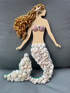 Handcrafted Shell Mermaid Decor - Etsy