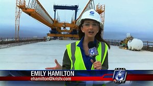 Got an above the scenes look at construction on the new Harbor Bridge Project today. When complete, the bridge will be the longest cable-stayed span in the U.S. and Canada. FULL STORY: https://kristv.com/news/local-news/2019/04/12/exploring-new-heights-kris-6-news-attends-harbor-bridge-construction-tour/ | Emily Hamilton