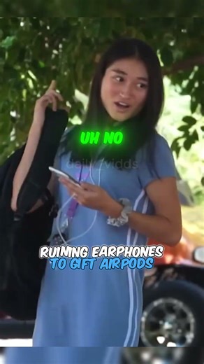 Cutting Strangers' Earphones To Upgrade Them To AirPods! (Incredible Reaction)