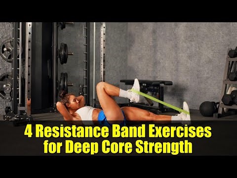 4 Resistance Band Exercises for Deep Core Strength | 10-Minute Workout