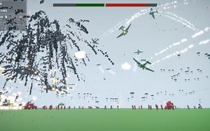 大量伞兵降落！- 全面坦克战争模拟器