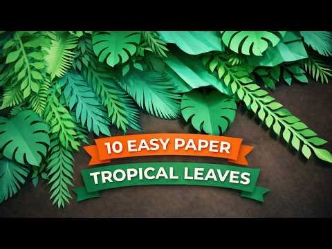 🌿Are Paper Tropical Leaves the BEST DIY Decor Idea for 2026?