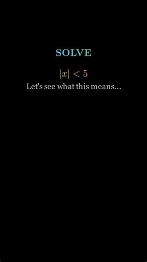 Modulus Inequality Modulus Function Solve Solution Mathematics Animation Calculus #math #viral #best