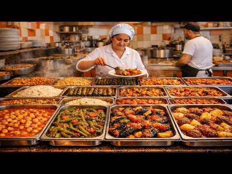 They prepare 30 Different Meals Every Single Day! Turkish esnaf lokantası