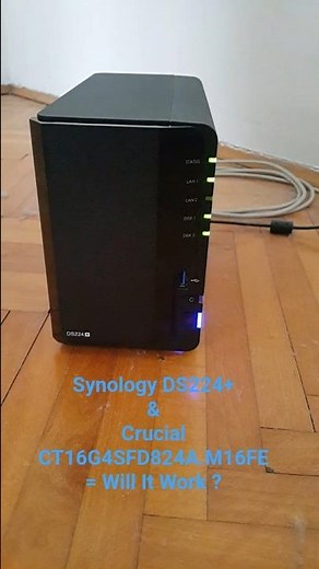 Synology DS224+ Memory/RAM Compatibility/Upgrades #synology #dsm #crucial #ddr4 #ram