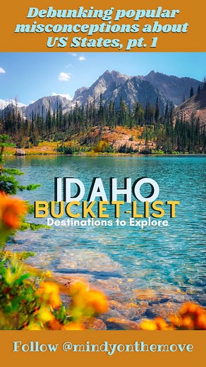 ⁣Some of my favorite Idaho places to explore below ⤵️ 📌 𝘚𝘢𝘷𝘦 𝘧𝘰𝘳 𝘺𝘰𝘶𝘳 𝘧𝘶𝘵𝘶𝘳𝘦 𝘐𝘥𝘢𝘩𝘰 𝘢𝘥𝘷𝘦𝘯𝘵𝘶𝘳𝘦𝘴! 🌲 McCall, Idaho: from hiking to Goose Creek Falls to viewpoints above Payette Lake in Ponderosa State Park; from fire tower lookouts in the mountains to hot springs along the river…this area of Idaho is a continual surprise to me! 💦 Shoshone Falls: It is often referred to as the “Niagara of the West” and is a must see attraction in Twin Falls, Idaho. 🪨 Jump Creek Can