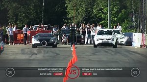 75K views · 1.1K reactions | Nissan Juke R 700hp vs Bugatti Veyron 1001hp | Sports & Modified Cars | Facebook