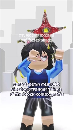 cara dapet free item UGC stranger things di the block roblox #roblox #freeitem #strangerthings