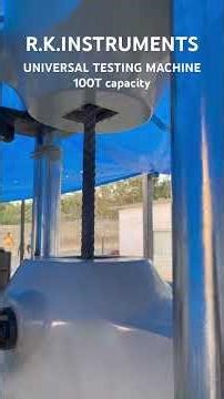 R.K.INSTRUMENTS make UNIVERSAL TESTING MACHINE 100T. Capacity 32mm TOR STEEL Testing