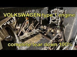 VW Beetle engine COMPLETE TEARDOWN