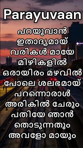 Parayuvaan | Song Lyrics | Ishq |Sid Sriram | Neha S Nair | Shorts | M Max Songs |
