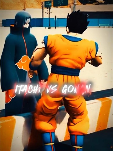 Genjutsu vs Super Saiyan Power ⚡ Itachi vs Gohan! #itachi #gohan #naruto #uchiha #goku