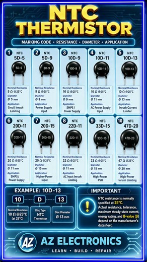 NTC Thermistor Marking Codes Explained | How to Read NTC Thermistor Codes