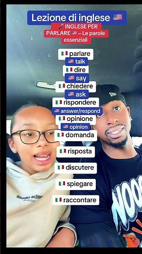 Lezione di inglese- 🎤 INGLESE PER PARLARE 🇺🇸 – Le parole essenziali #inglese #ingleseperitaliani