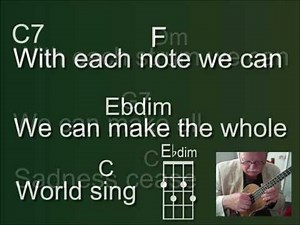"WITH JUST FOUR STRINGS" - Words & Music by Michael Lynch - "UKULELE MIKE"