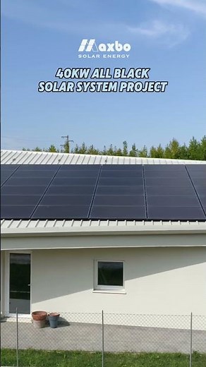 Maxbo’s 40kW Solar System for Farm Warehouse Roof with 60 Panels #SolarPower #AgriculturalEnergy