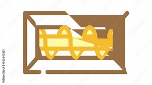 screw grinder color icon animation