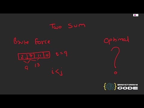 Leetcode 1 - Two Sum | Brute Force + Optimal Solutions ✅