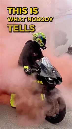 Why Burnouts Go Wrong ! #motorcycle #moto #burnout #bike #shorts