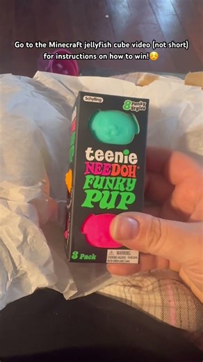 1st giveaway item arrived!! #giveaway Instructions how to win are on the Minecraft Jelly Cube video!
