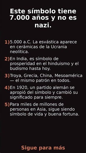 Este símbolo tiene 7.000 años y no es nazi.