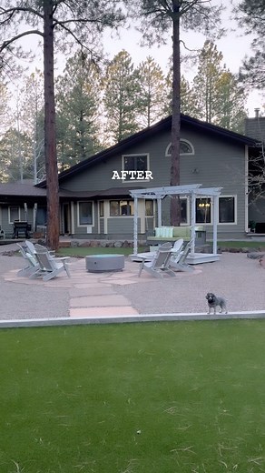 33K views · 6K reactions | I spent almost 6 hours out in my yard today working. Raking pine needles, picking up dog poop, and smoothing out the pea gravel…. It was a long day but I just had to sit back and appreciate how far we’ve come in this yard since we moved in. It’s been an absolute labor of love, and we still have more plans for it, but I love it SO much!! (This “after” is after two summers working in this yard!! It takes a lot of work!!) | Pine & Palm DIY | Facebook