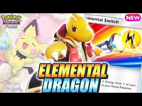 WATER Energy Only ! PICHU & Elemental Switch Make DRAGONITE Super Consistent ! - Pokemon TCG Pocket