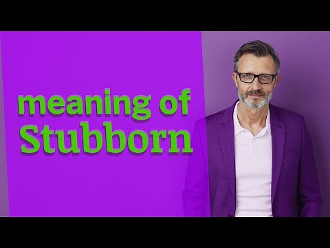 Stubborn | Meaning of stubborn