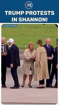 Protesters Gather in Shannon as Trump Arrives for Irish Open | Ireland News | SHORTS