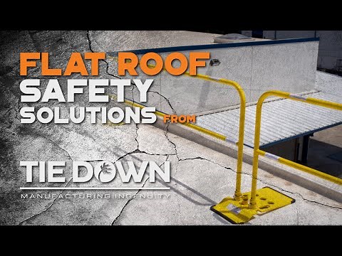 Flat Roof Safety Solutions from Tie Down Engineering