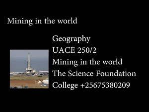 Geography Mining in the world
