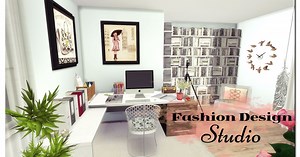 Sims 4 - Fashion Design Studio (Room Mods for download)
