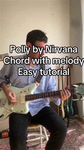 Easy Guitar Chords Tutorial for Polly by Nirvana