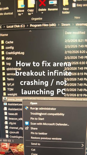 How to fix arena breakout infinite crashing / not launching PC