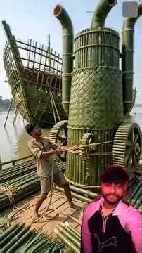 Crafted a Monster Boat from Bamboo & Palm Leaves 🌿🚤 | Naya Yodha