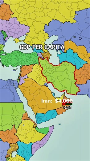 israel and iran comparison #creativecontent #worldmap #contentcreator #creative #short