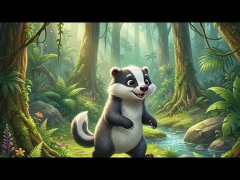 Hungry Little Badger Wants a Yummy Green Apple! 🍏😋 | Cute Animal Short