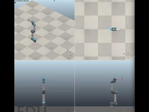 Joint-space motion -- cubic trajectory