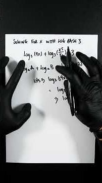 A-Level Maths Past Paper Question: Solving for x with Log Base 3 #logarithims