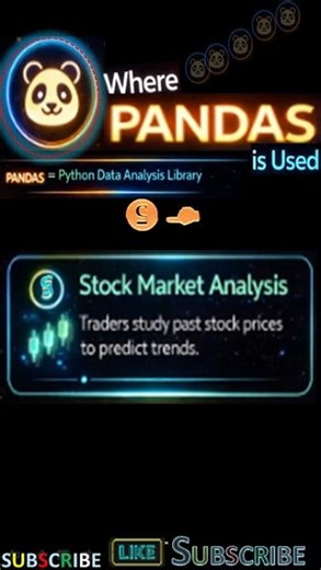 🐼pandas-where pandas is used ?#shortsfeed #python #ai #techshorts #tech#bts#shorts#chuchutv#gaming