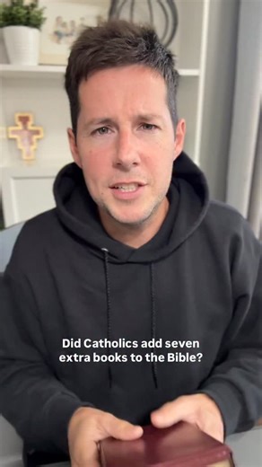 “Catholics ADDED books to the Bible…” have you heard this? 👇🏻 📌 SAVE this 💬 SHARE this We did, actually we added ALL of the books 😉 But in all reality, it was Protestant Reformers who REMOVED the 7 deuterocanonical books which Christians had held as Scripture since the beginning. 💬 Have you ever had to explain this before? Share your experience below. 👍🏻 LIKE and ✅ FOLLOW for more Catholic inspiration 🔗 Download my FREE evangelism guide @ chrisbraymusic.com | Chris Bray
