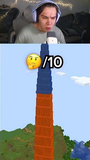 This is SUPER Easy Start Tower Base in Minecraft #minecraft #fyp #shorts