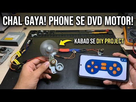 Mobile se DVD Motor / Drone Motor Control 🚀 | ESP32 + ESC + Dabble App Full Tutorial 😱🚀