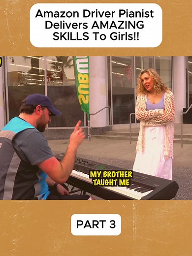 Amazon Driver Plays Piano for Girls — Heartwarming Delivery Moment