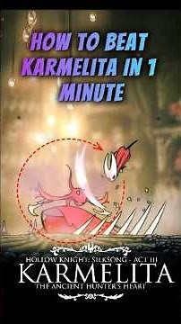 Beat Skarrsinger Karmelita In 1 Minutes #silksong #karmelita #huntersheart #bossfight #guide