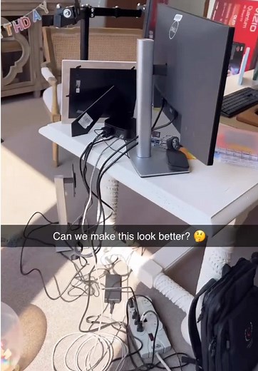 Organization is key for a solid computer setup! #organization #computer #fypシ