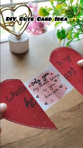 Cute DIY Love Card Idea | Handmade Mini Surprise Card Tutorial | Easy & Asthetic Card